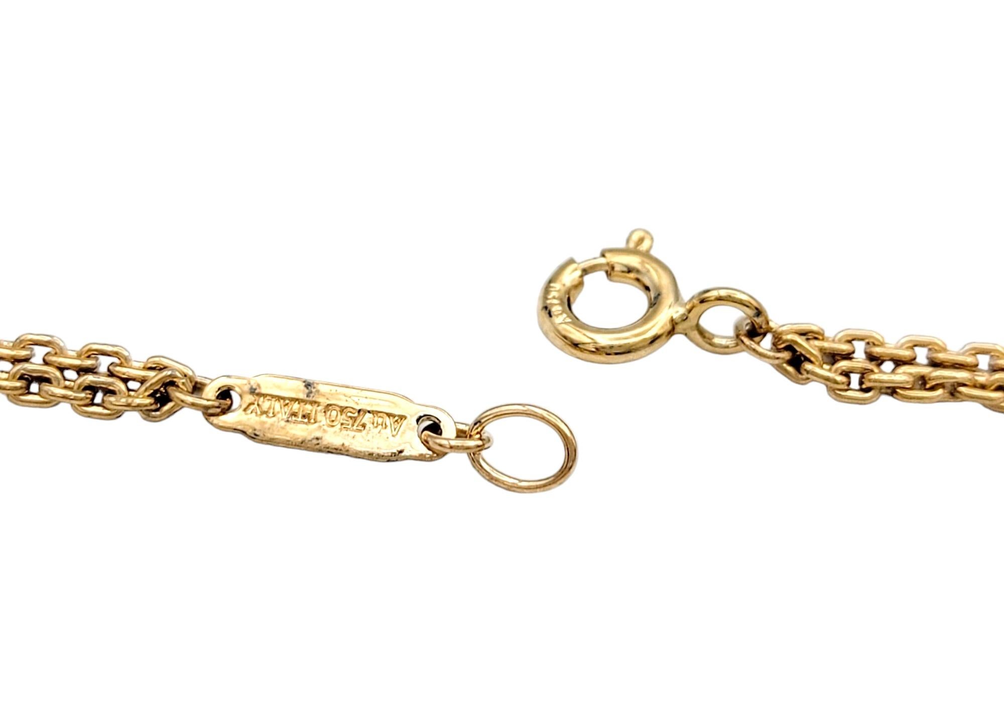 Tiffany & Co. HardWear - Grand collier à double maillons en or rose avec pendentif en diamant pavé Excellent état - En vente à Scottsdale, AZ