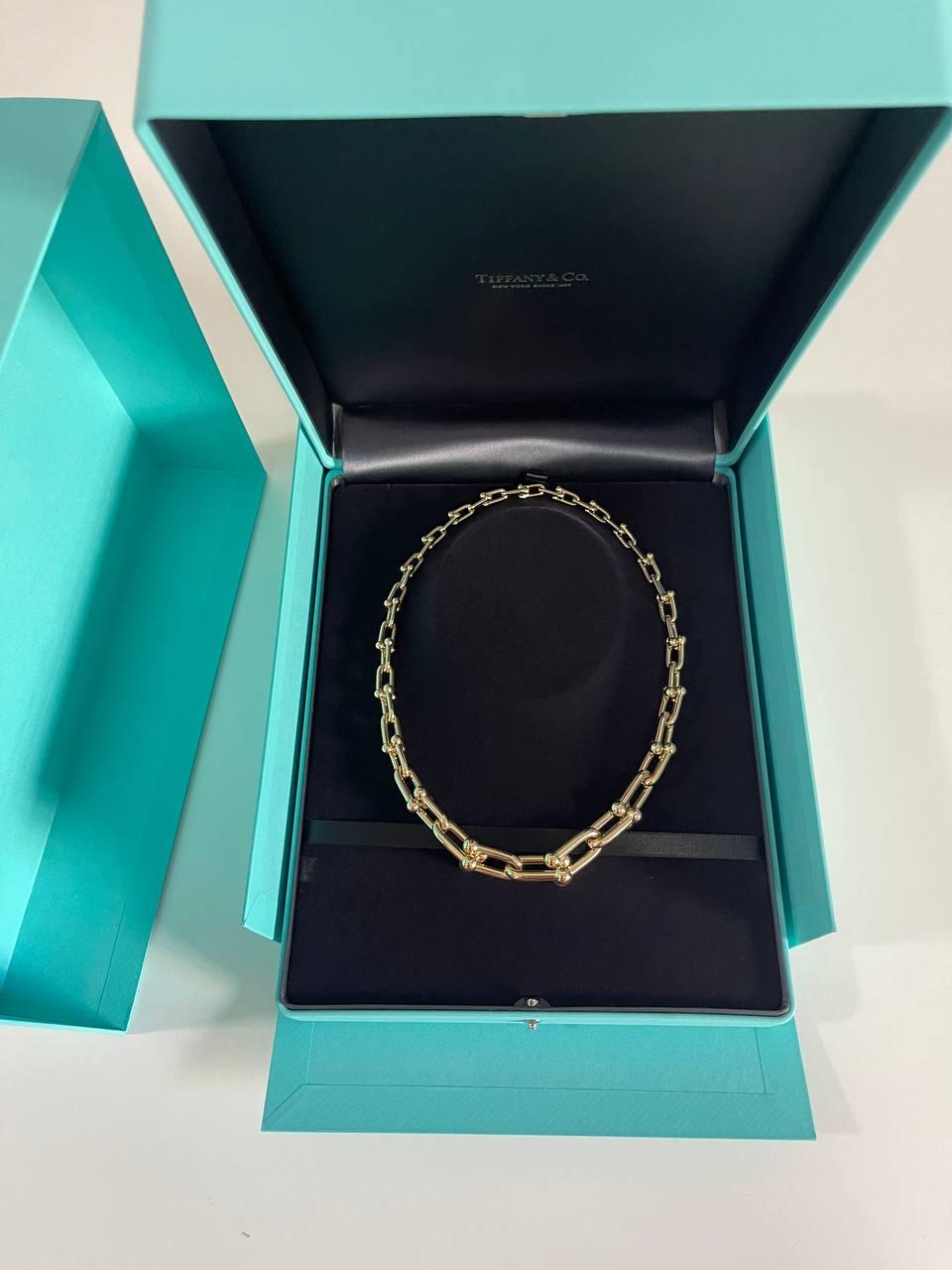 Tiffany Co Hardwear Large Graduate Link 
18k yellow gold 
weight approximately  50 gram 
18 inches long 
comes with a copy of the receipt and original case 
Minor signs of usage 

retail price : $18,000 
  