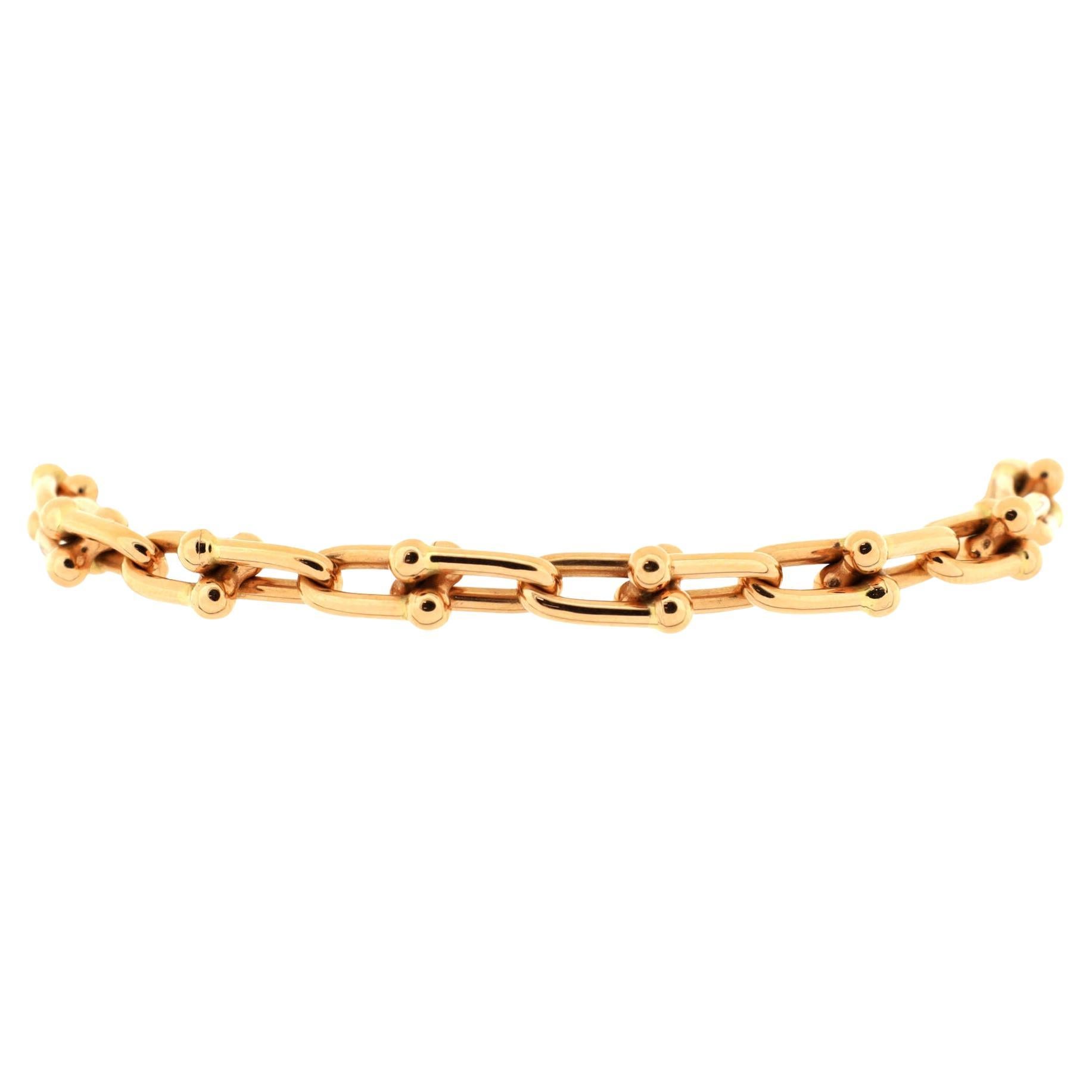 Tiffany & Co. HardWear Link Bracelet 18K Rose Gold Small
