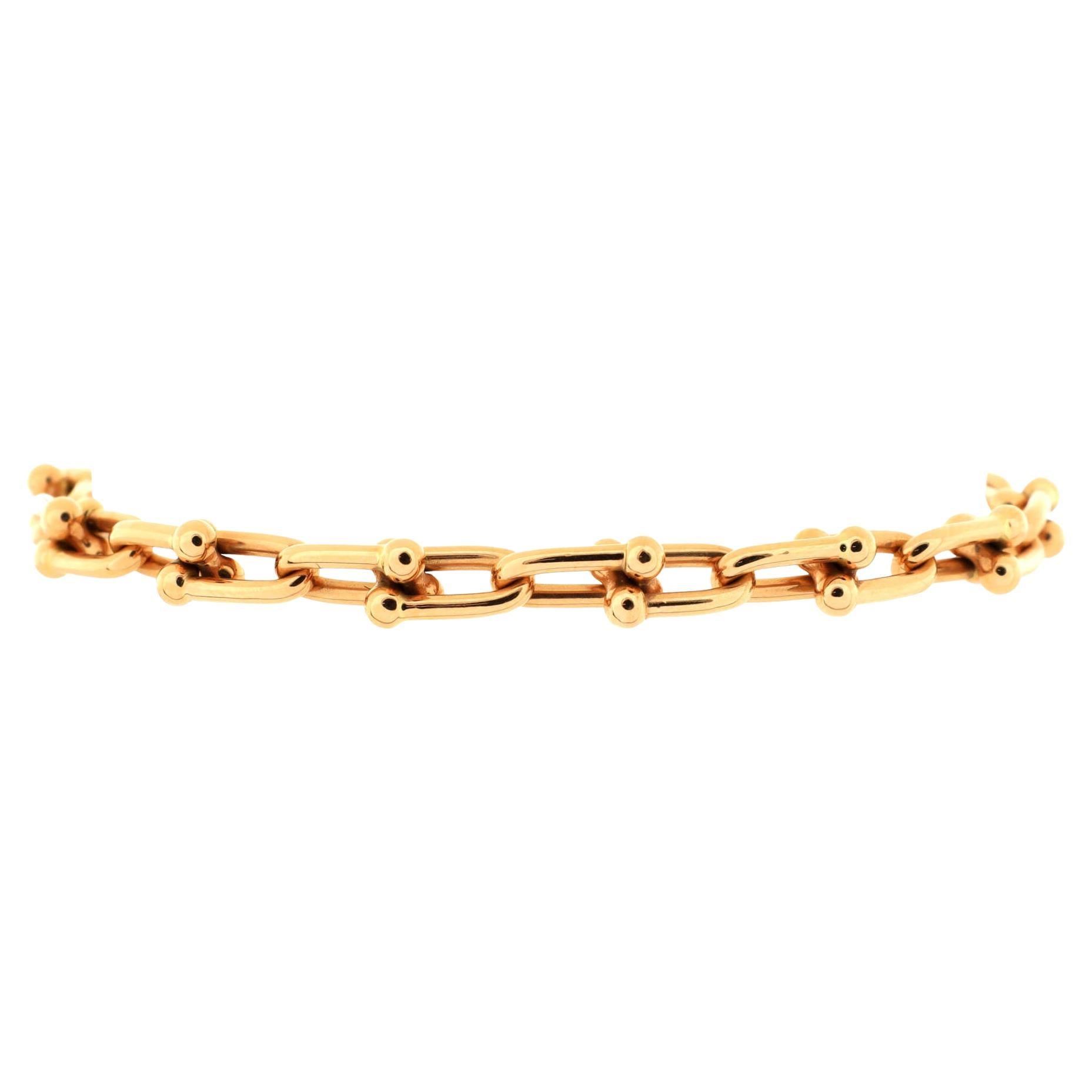 Tiffany & Co. HardWear Link Bracelet 18K Rose Gold Small