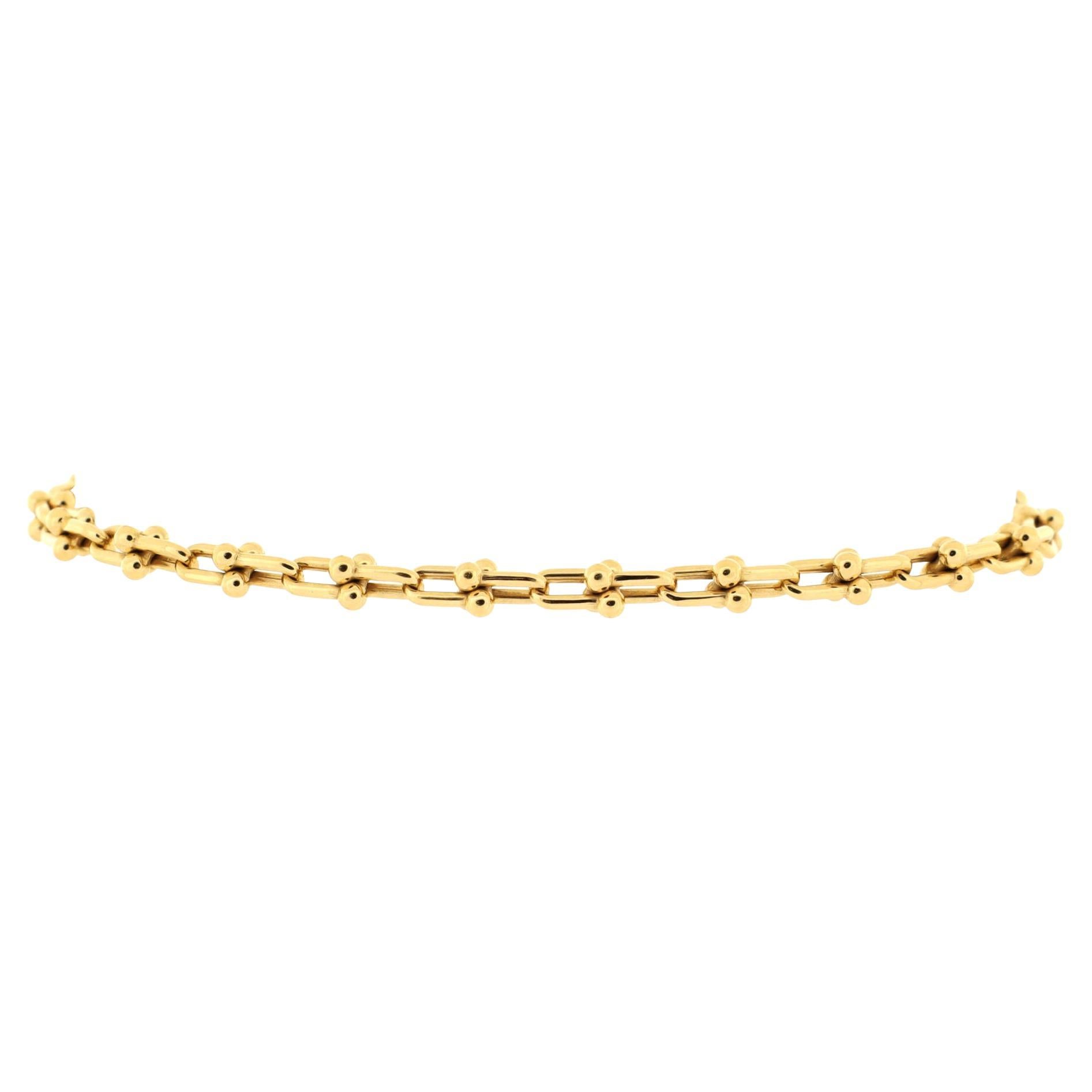 Tiffany & Co. HardWear Link Bracelet 18K Yellow Gold Micro