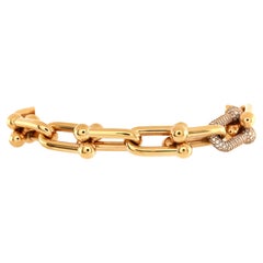 Tiffany Hardwear Small Link Bracelet in Yellow Gold, Size: Large