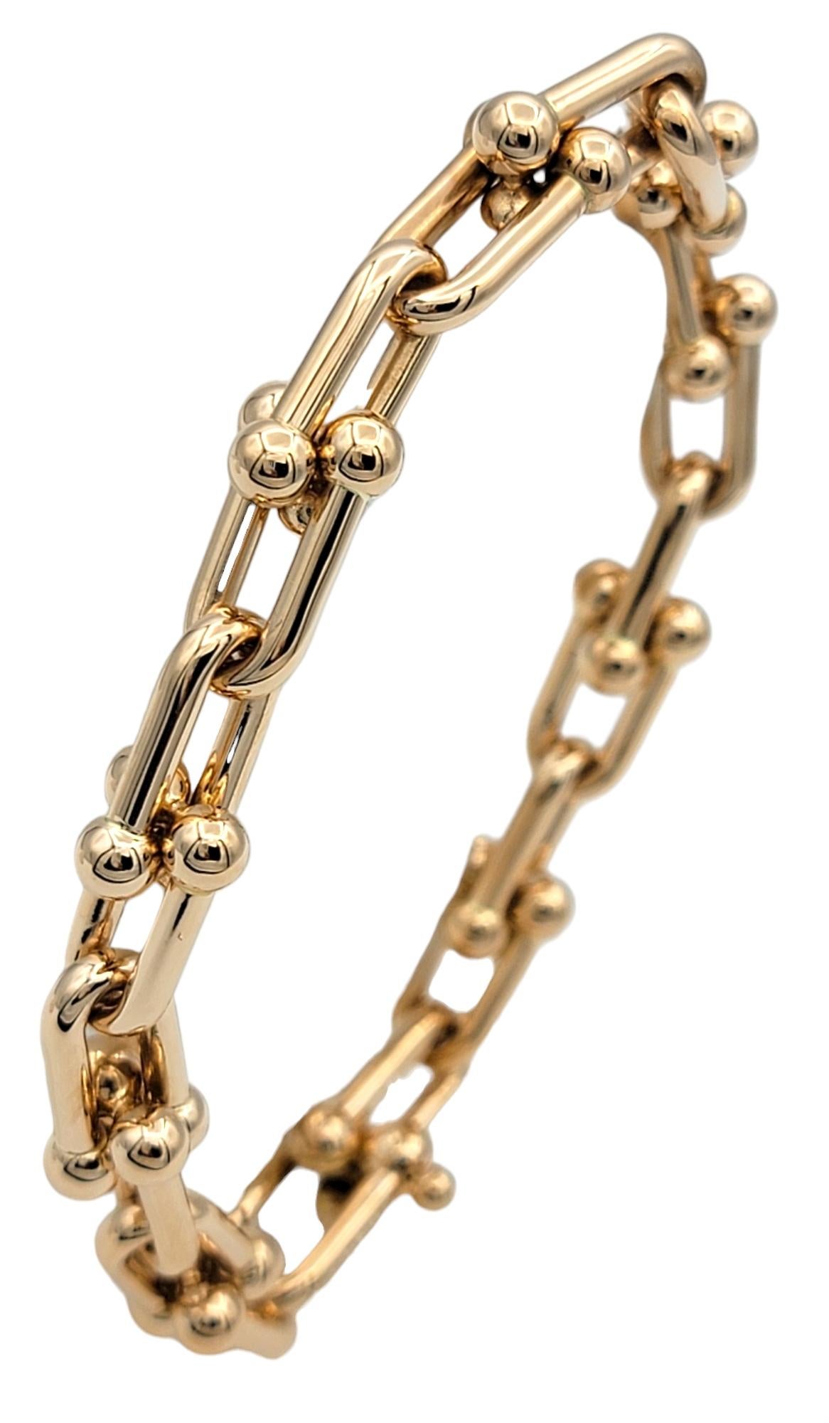 Contemporary Tiffany & Co. HardWear Medium Link Bracelet in Polished 18 Karat Rose Gold