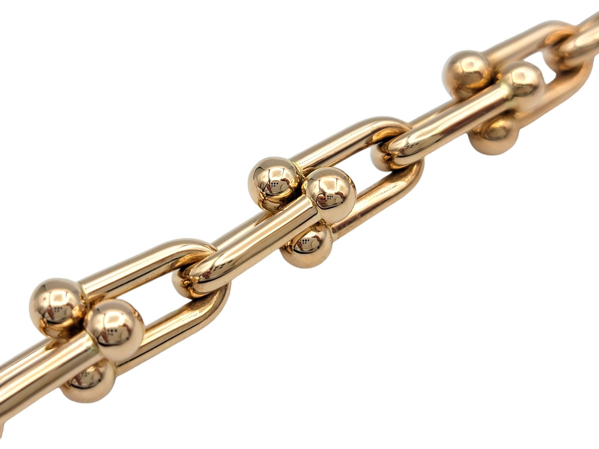 Women's or Men's Tiffany & Co. HardWear Medium Link Bracelet in Polished 18 Karat Rose Gold