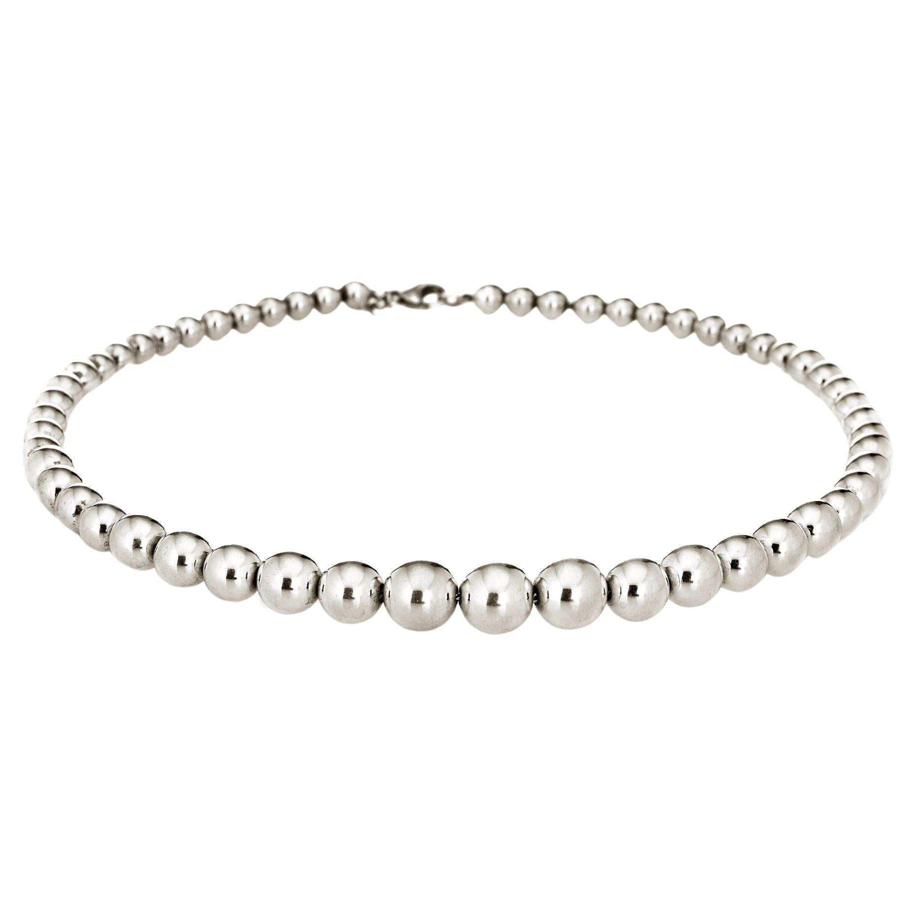 Tiffany and Co. 18 Karat Yellow Gold Graduated Ball HardWear Vintage