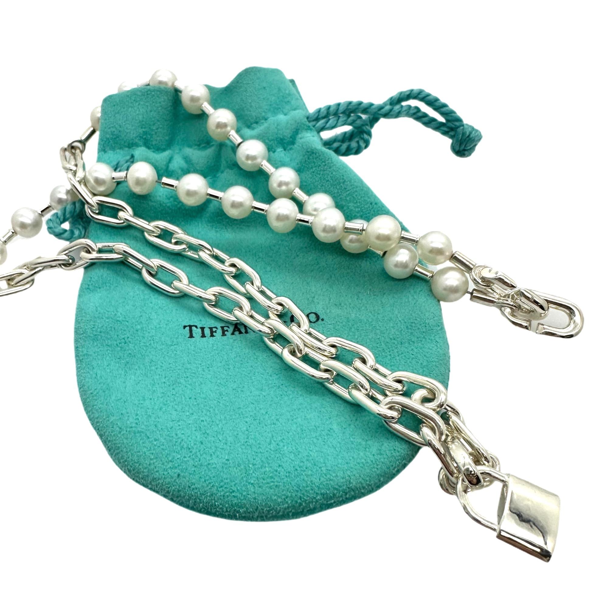 tiffany hardwear pearl bracelet