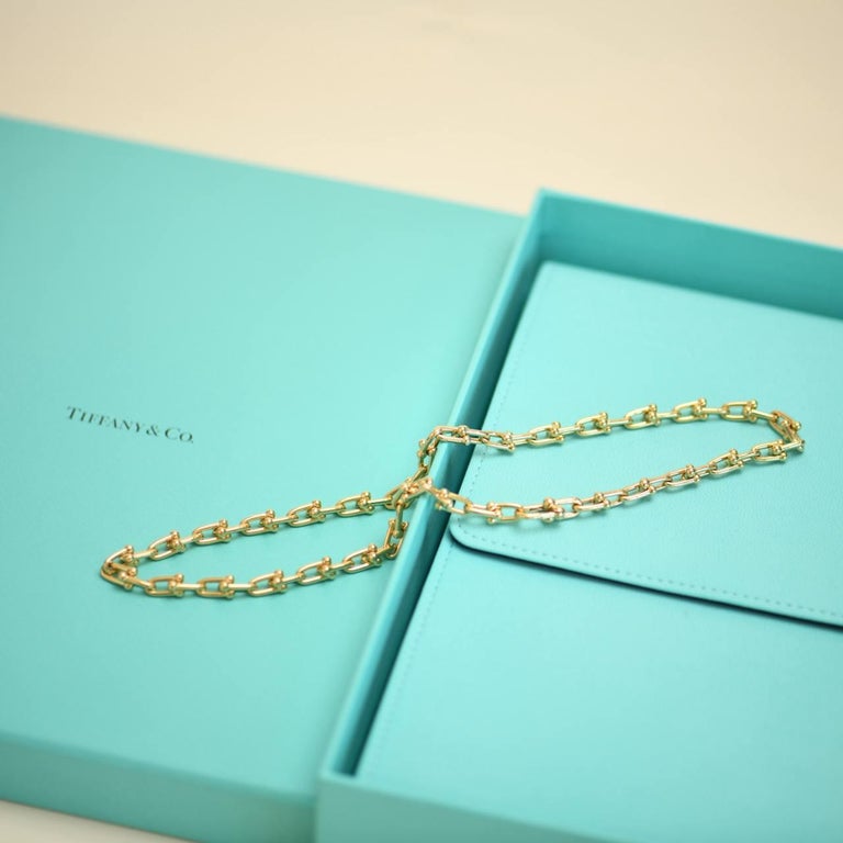 Tiffany and HardWear Small Link 18k Yellow Gold Necklace at