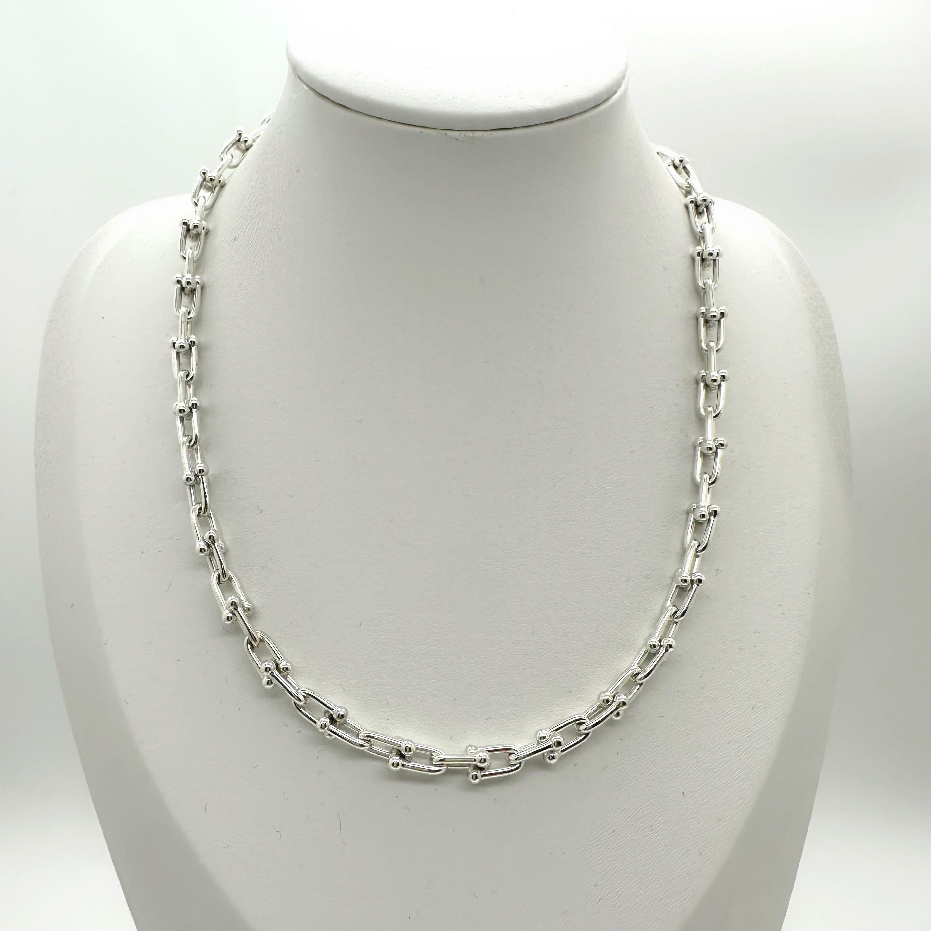 Tiffany & Co. Hardwear Small Link Necklace in Sterling Sliver 18' Length 8