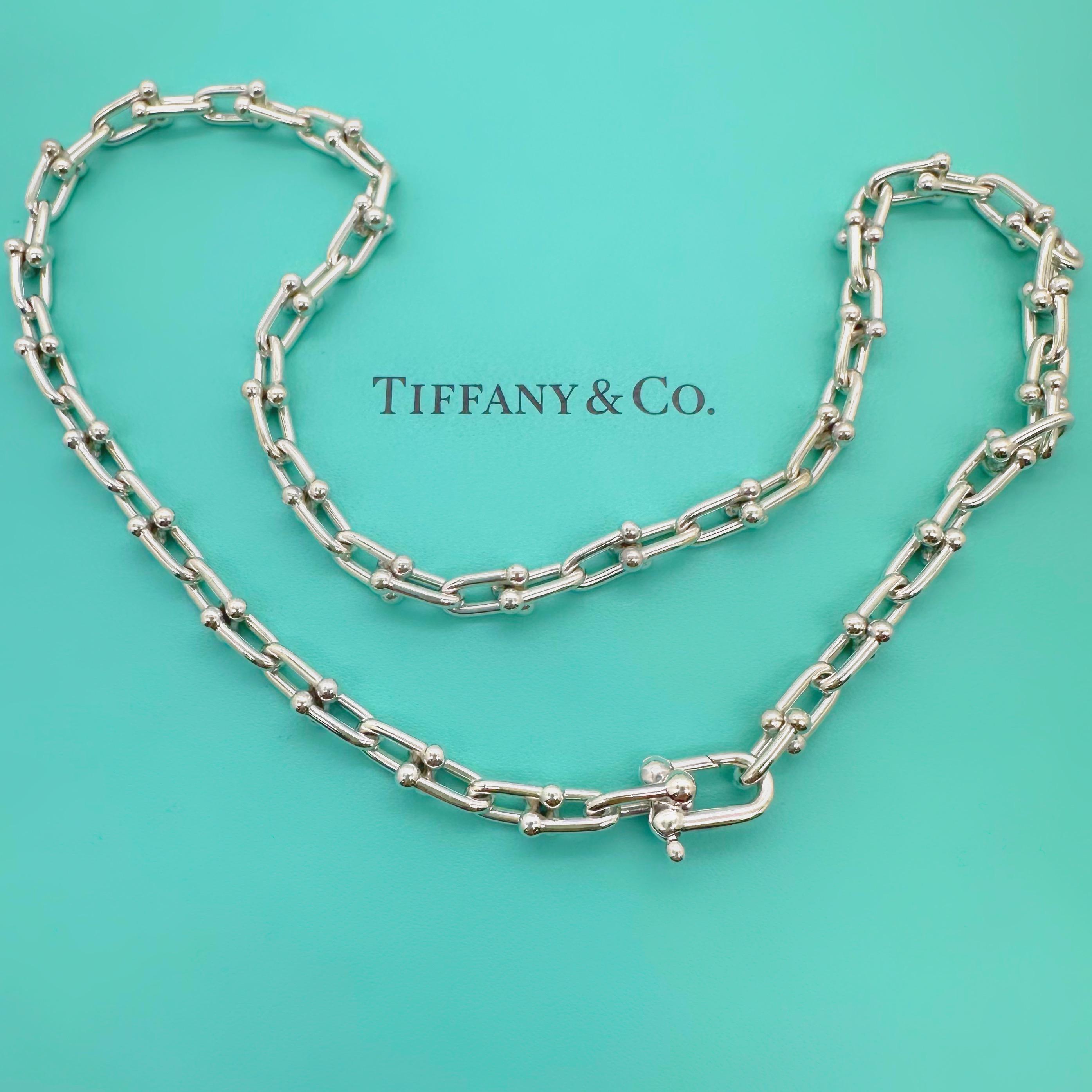 Tiffany & Co. Hardwear Small Link Necklace in Sterling Sliver 18' Length 9