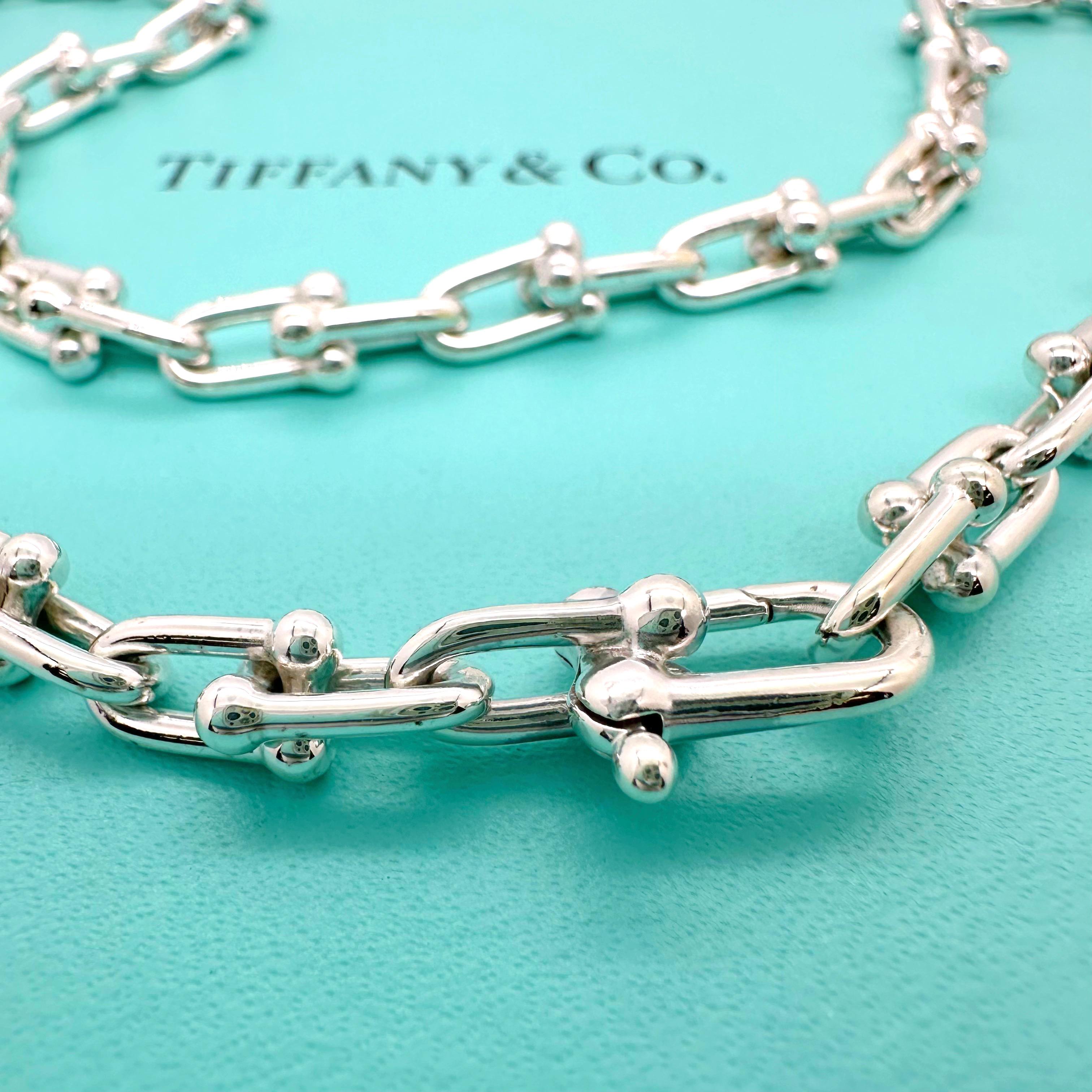 Tiffany & Co. Hardwear Small Link Necklace in Sterling Sliver 18' Length 10