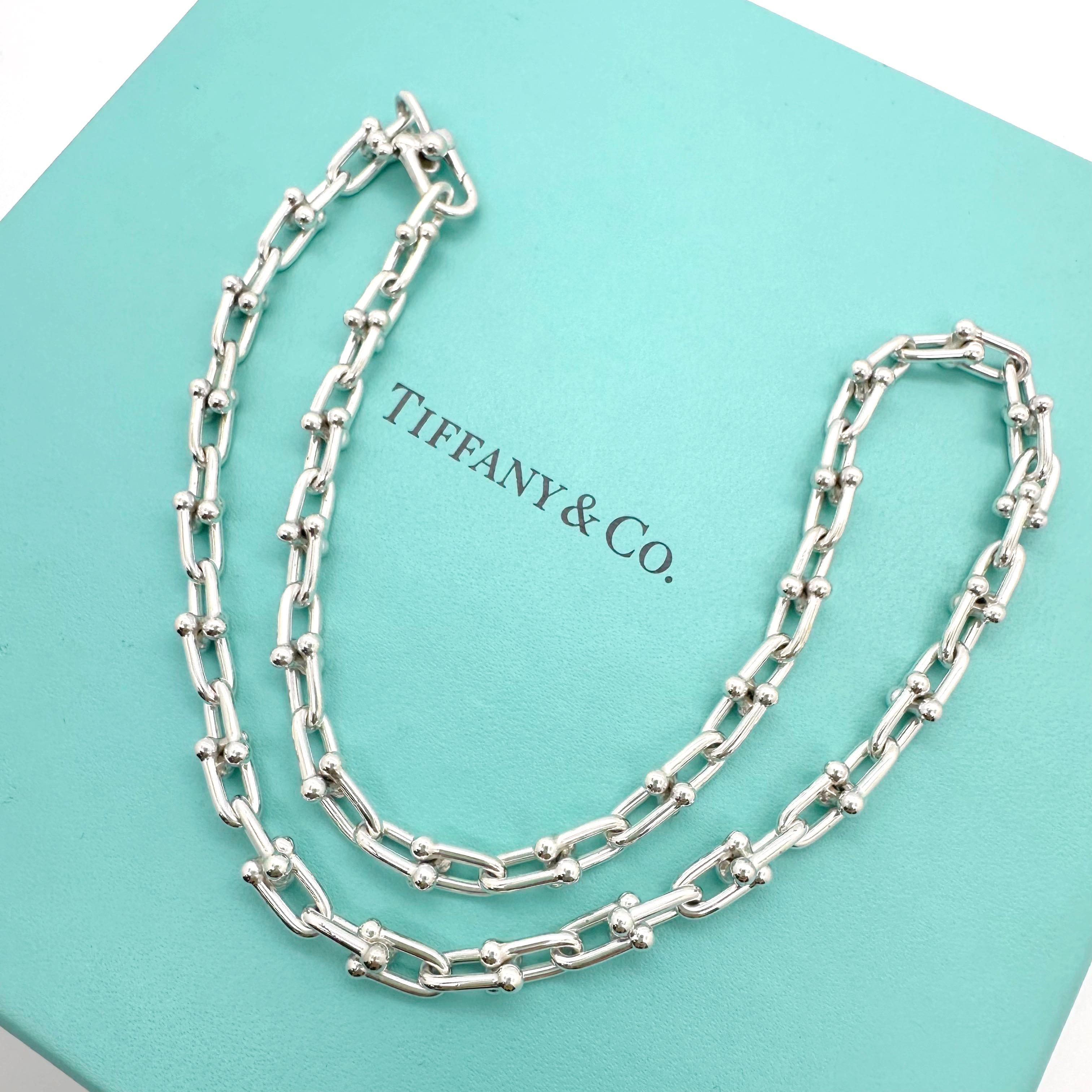 Tiffany & Co. Hardwear Small Link Necklace in Sterling Sliver 18' Length 13