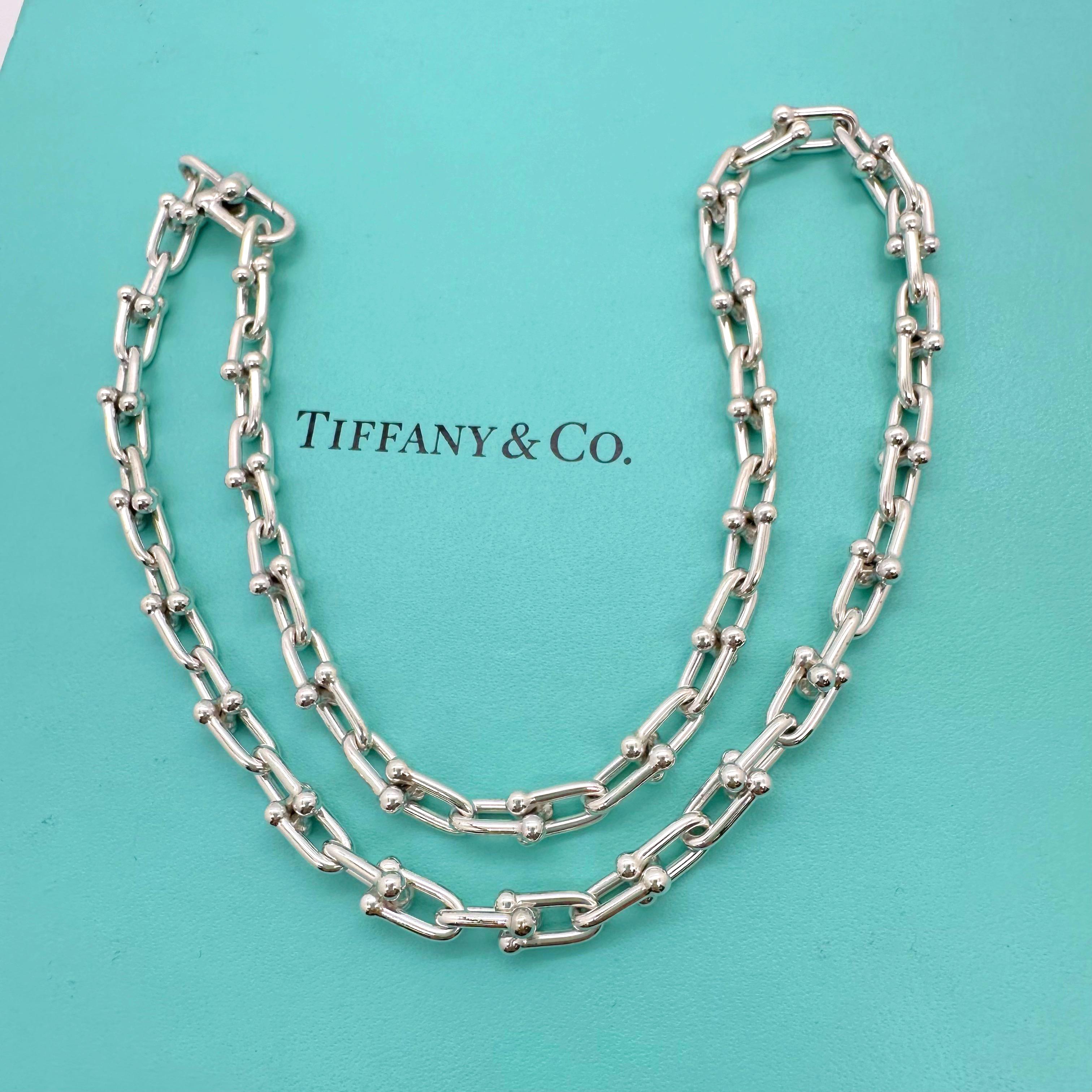 Women's or Men's Tiffany & Co. Hardwear Small Link Necklace in Sterling Sliver 18' Length