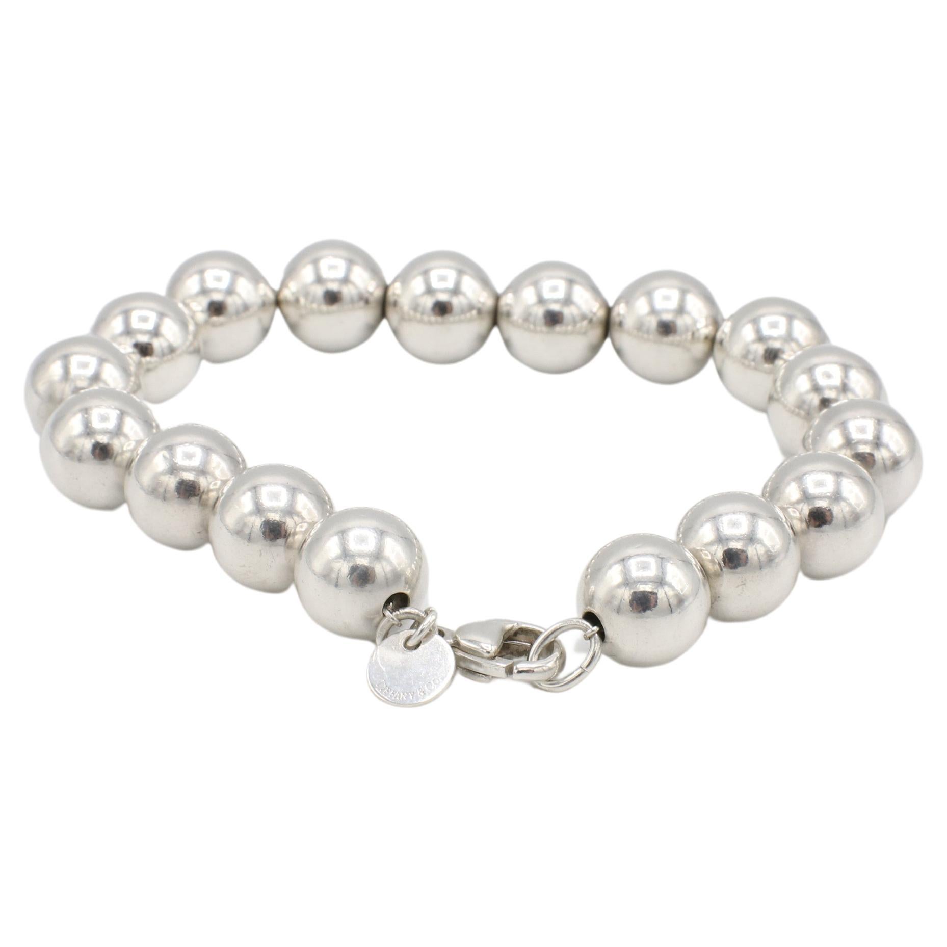 Modern Tiffany & Co. HardWear Sterling Silver Ball Bead Bracelet