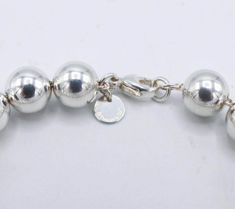 Tiffany and Co. Hardwear Sterling Silver Ball Bead Bracelet For Sale at ...