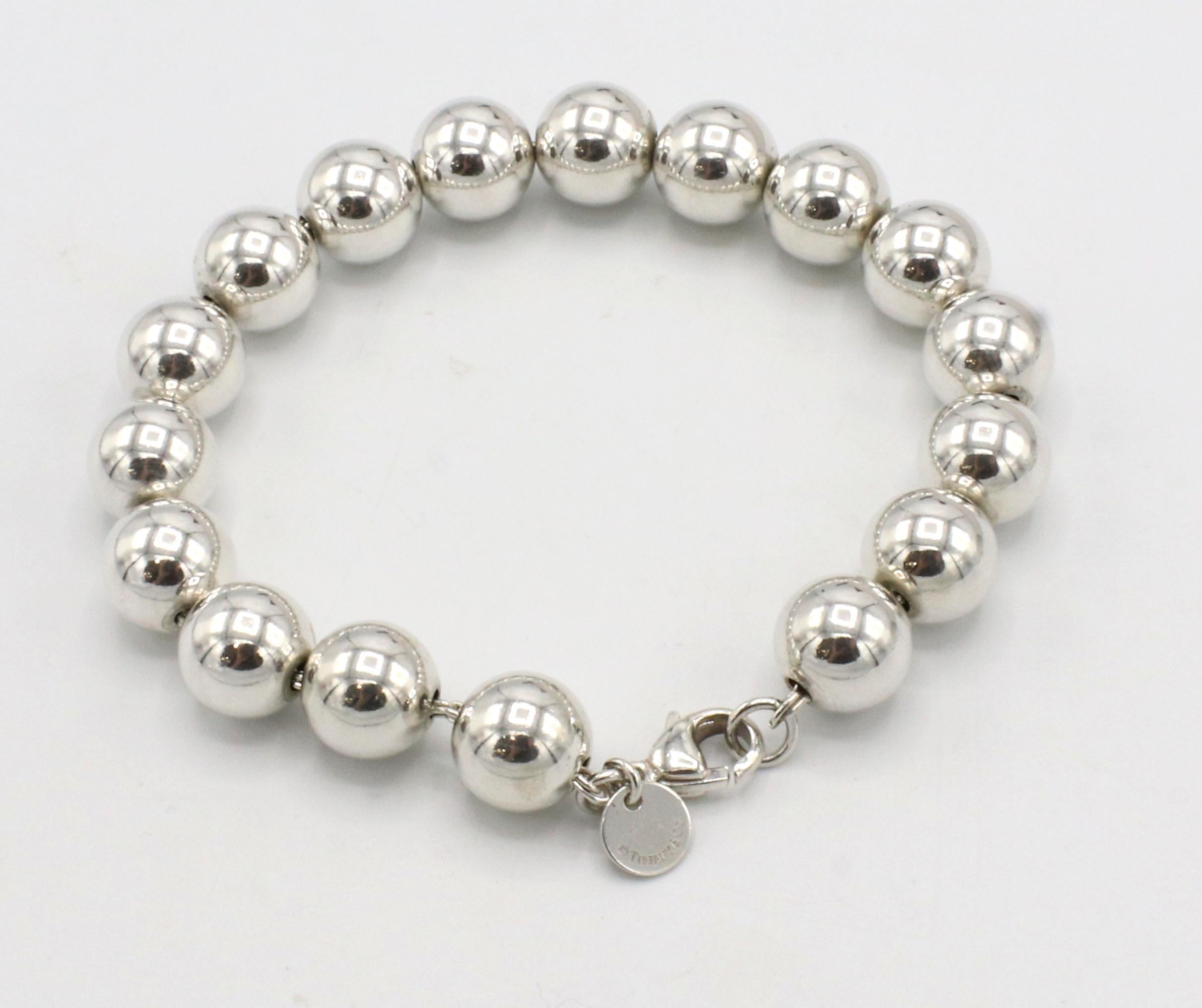 tiffany silver ball bracelet