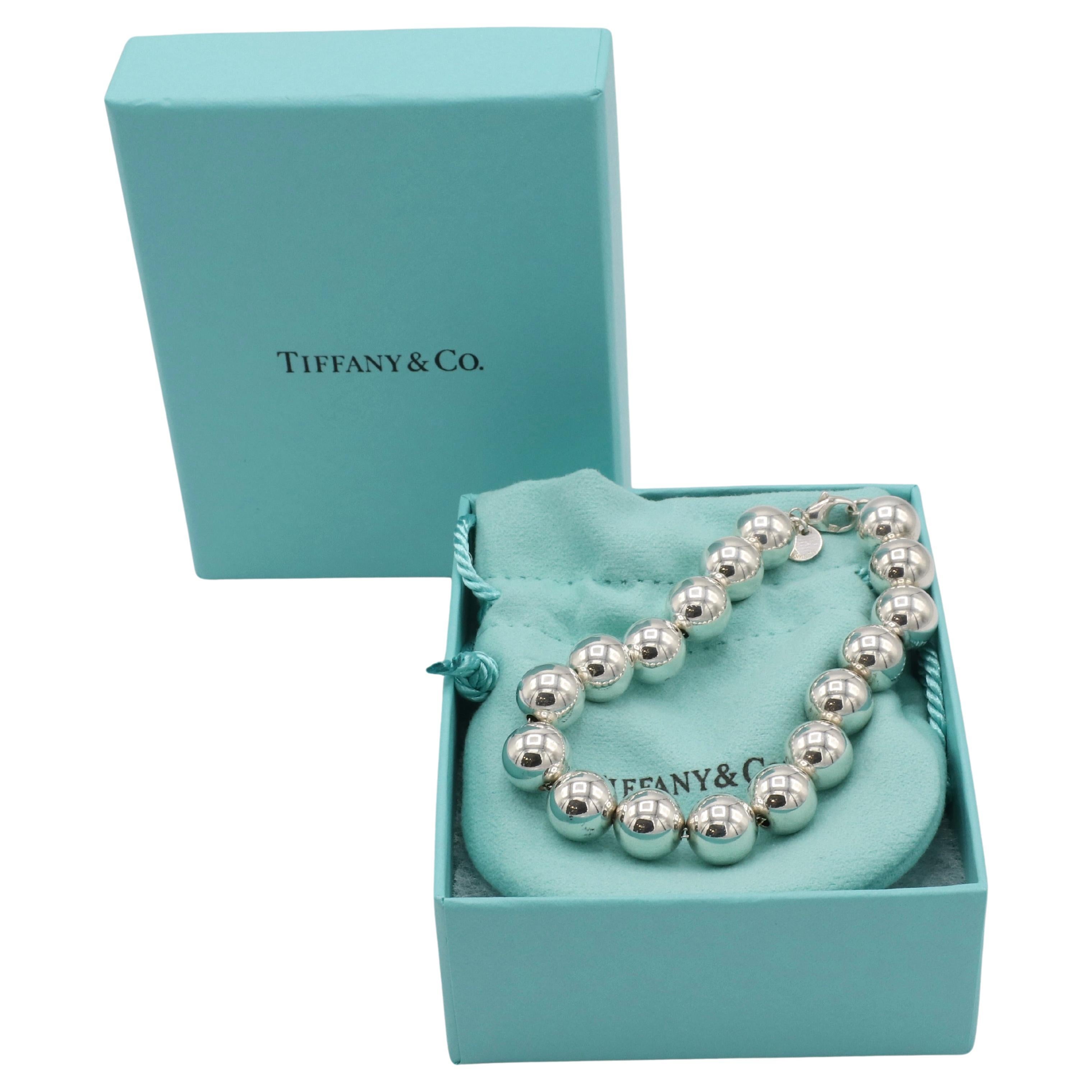 Tiffany & Co. Bracelet de perles en argent sterling HardWear  en vente