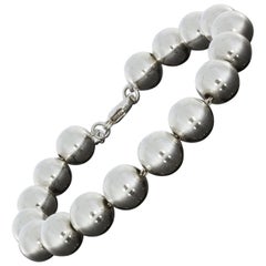 Tiffany & Co. Hardwear Sterling Silver Bead Ball Bracelet