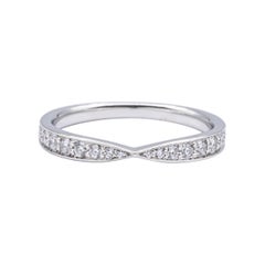 Tiffany & Co. Platinum Harmony Diamond Band Ring  0.23 Carats Total