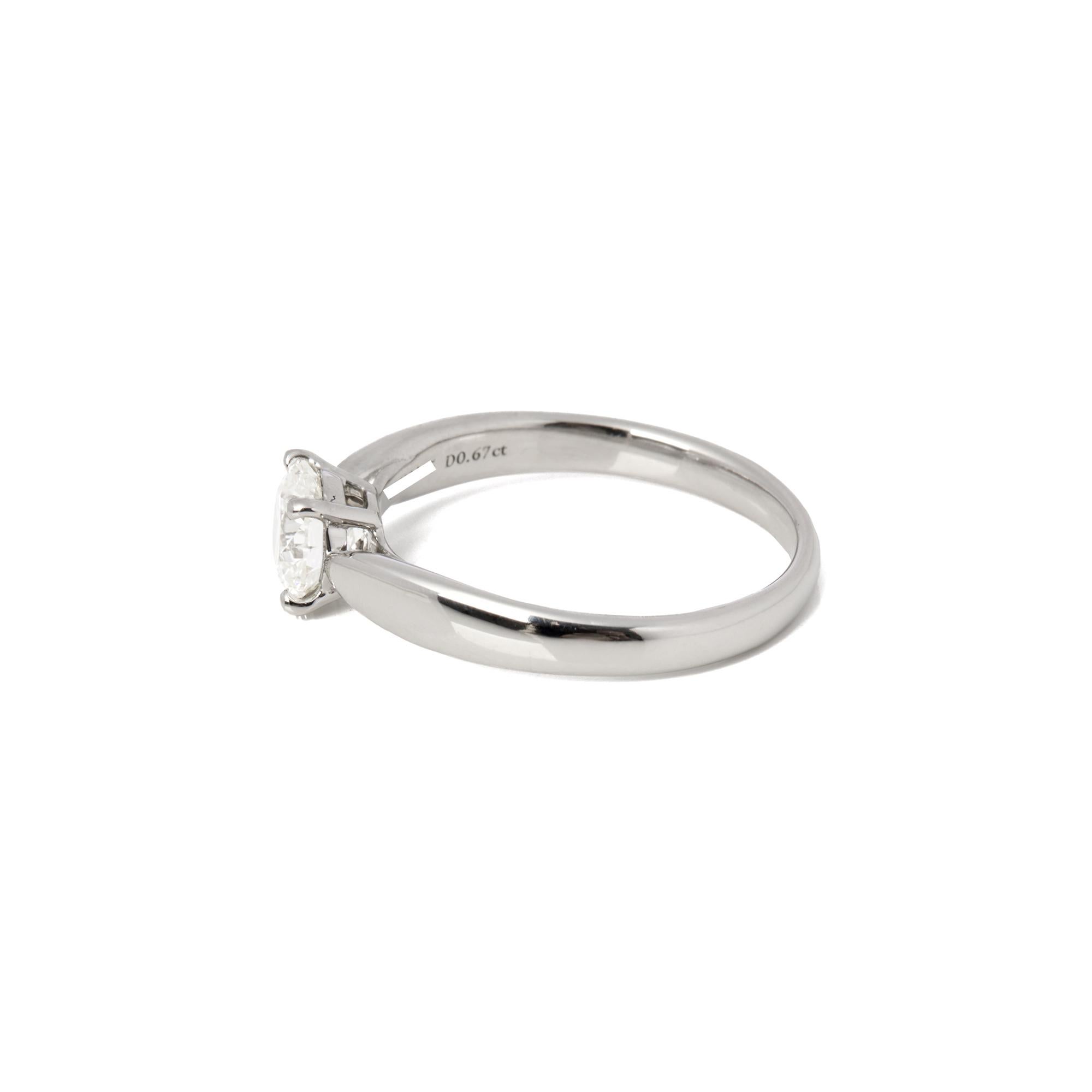 Tiffany & Co. Harmony Brilliant Cut 0.67ct Solitaire Ring  1