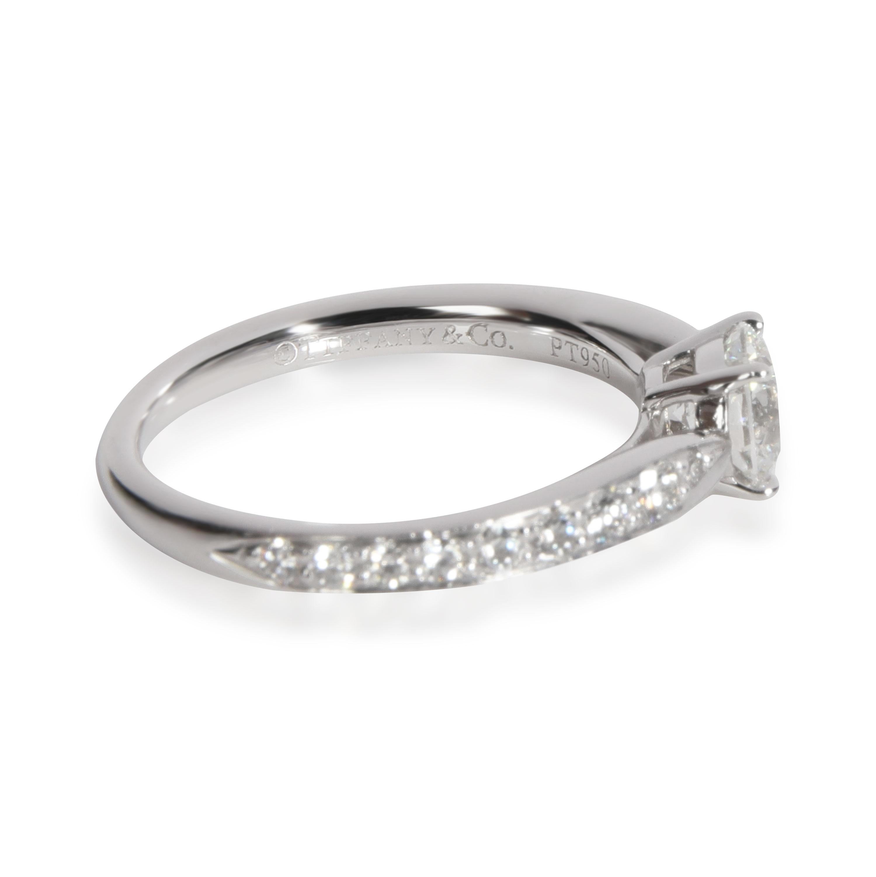 Tiffany & Co. Harmony-Diamant-Verlobungsring aus Platin 0,58 Karat (Rundschliff)