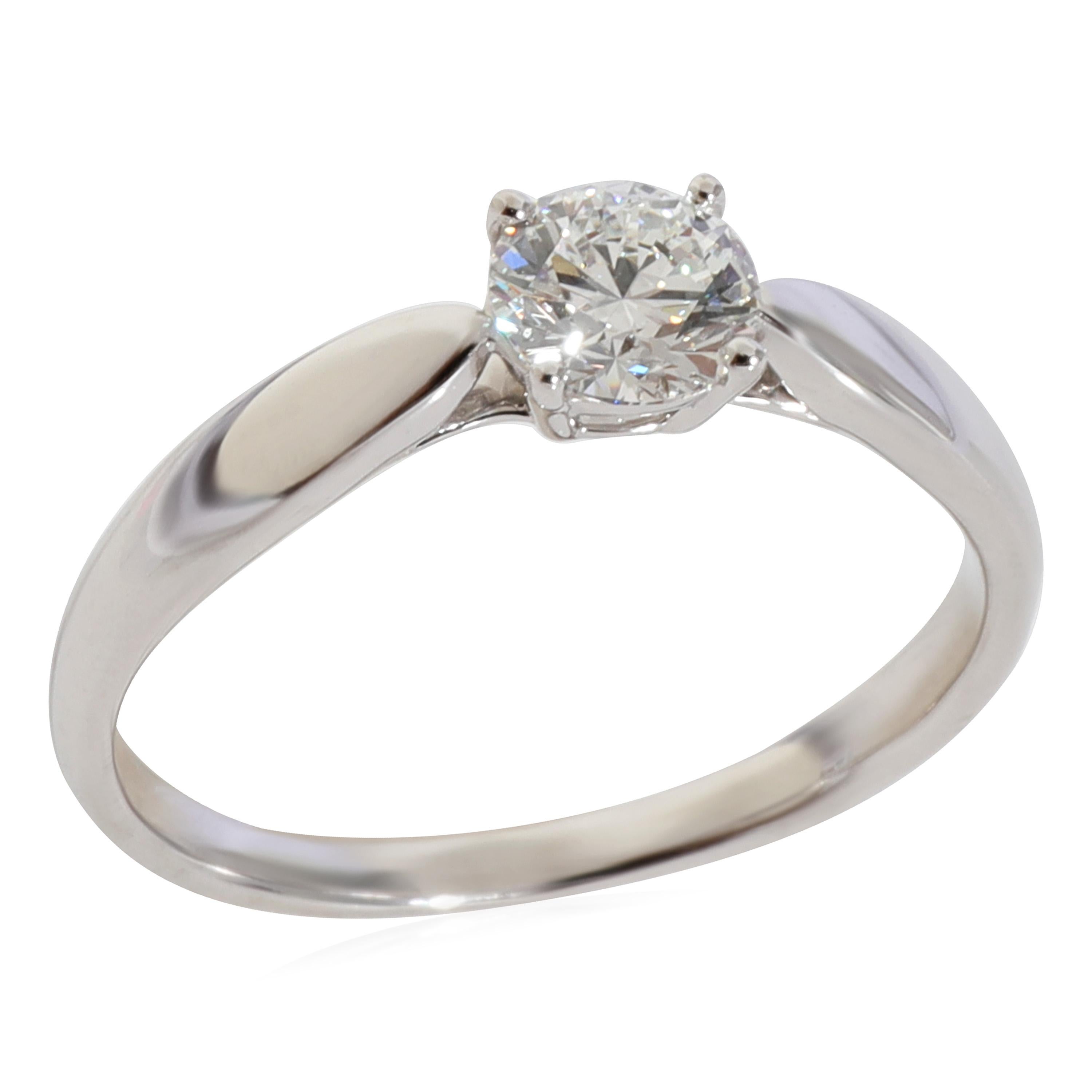 Round Cut Tiffany & Co. Harmony Diamond Engagement Ring in Platinum E VVS1 0.5 CTW