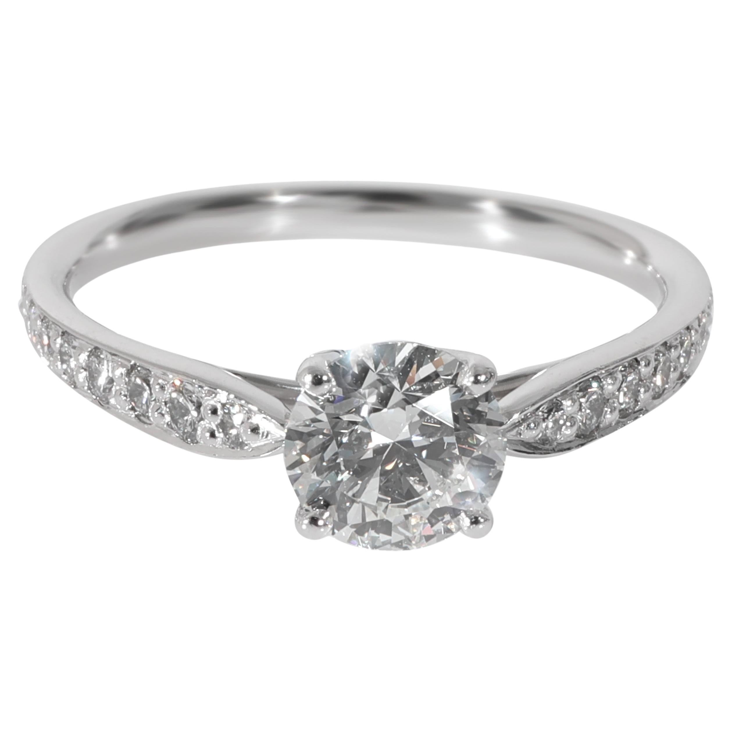 Tiffany & Co. Harmony Diamond Engagement Ring in Platinum G VS1 0.77 Carat