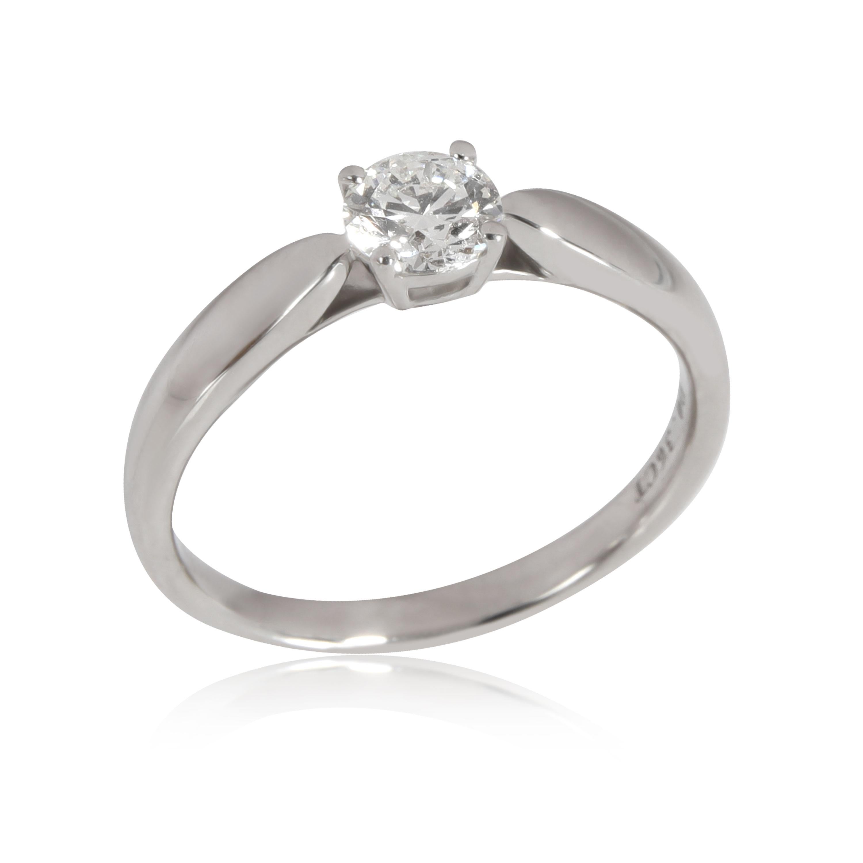 Round Cut Tiffany & Co. Harmony Diamond Engagement Ring in Platinum I VS1 0.36 CTW