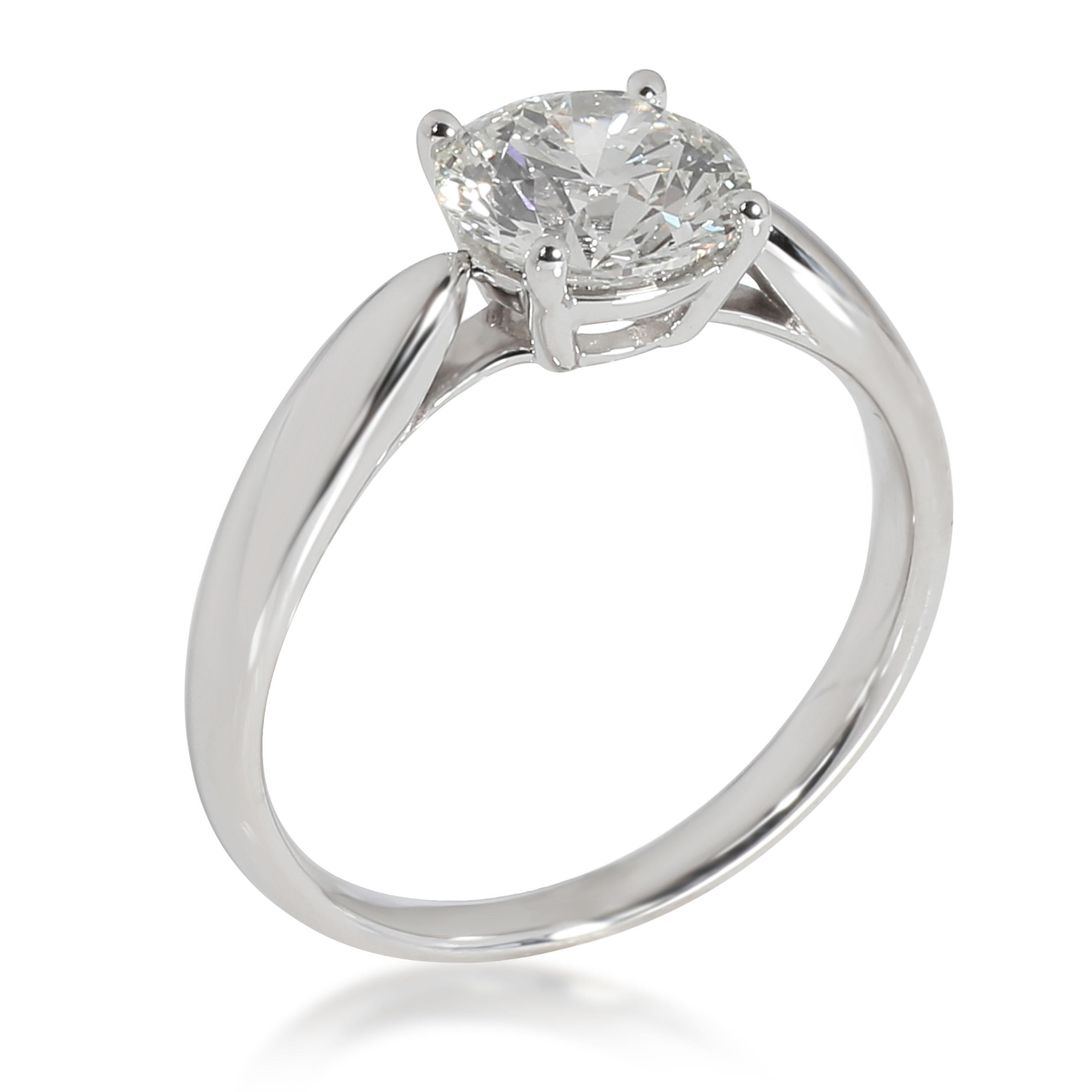Round Cut Tiffany & Co. Harmony Diamond Engagement Ring in Platinum I VS2 1.22 Carat