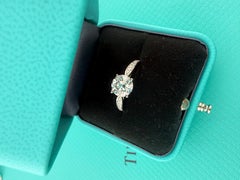 Tiffany & Co Harmony Diamond Engagement Ring Round 1.15 cts G VS1 Platinum