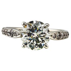 Tiffany & Co Harmony Diamond Engagement Ring Round 1.15 cts G VS1 Platinum