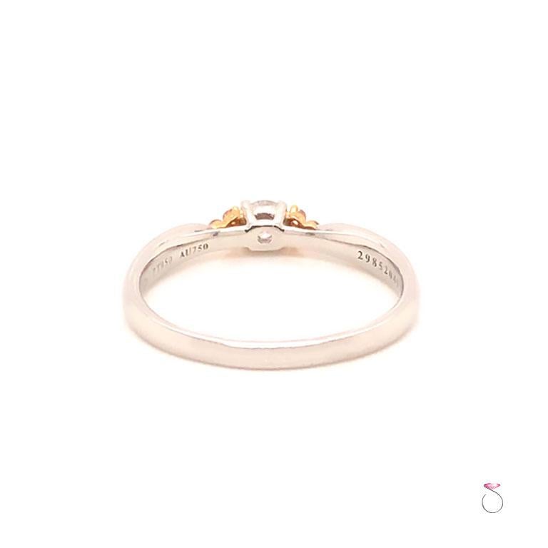 Modern Tiffany & Co. Harmony Diamond, Fancy Pink Diamond Side Stone Platinum Ring