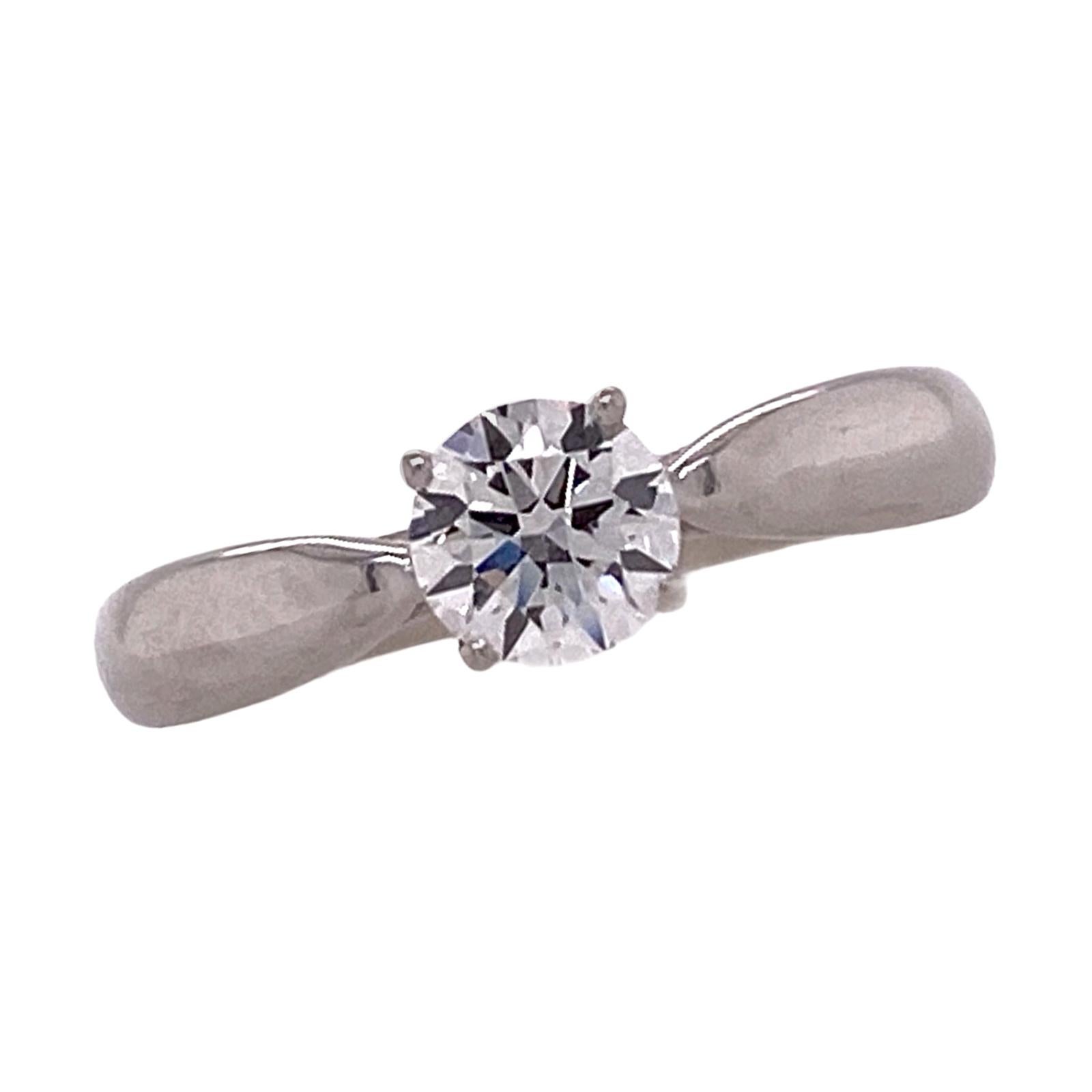 Tiffany & Co. Harmony Diamond Platinum Solitaire Engagement Ring