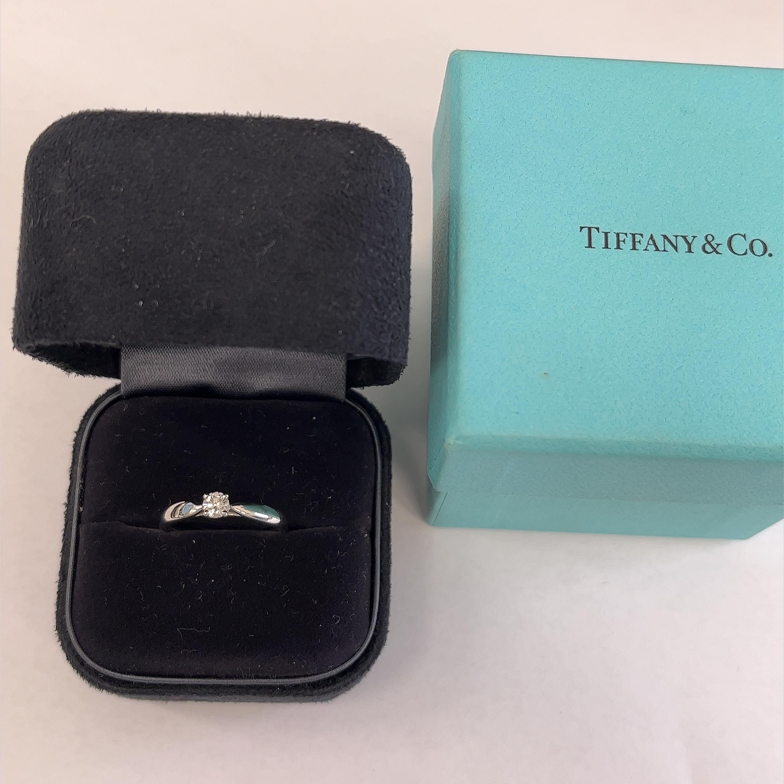 Tiffany & Co. Harmony Diamond Ring 0.15ct Set in Platinum  For Sale 2