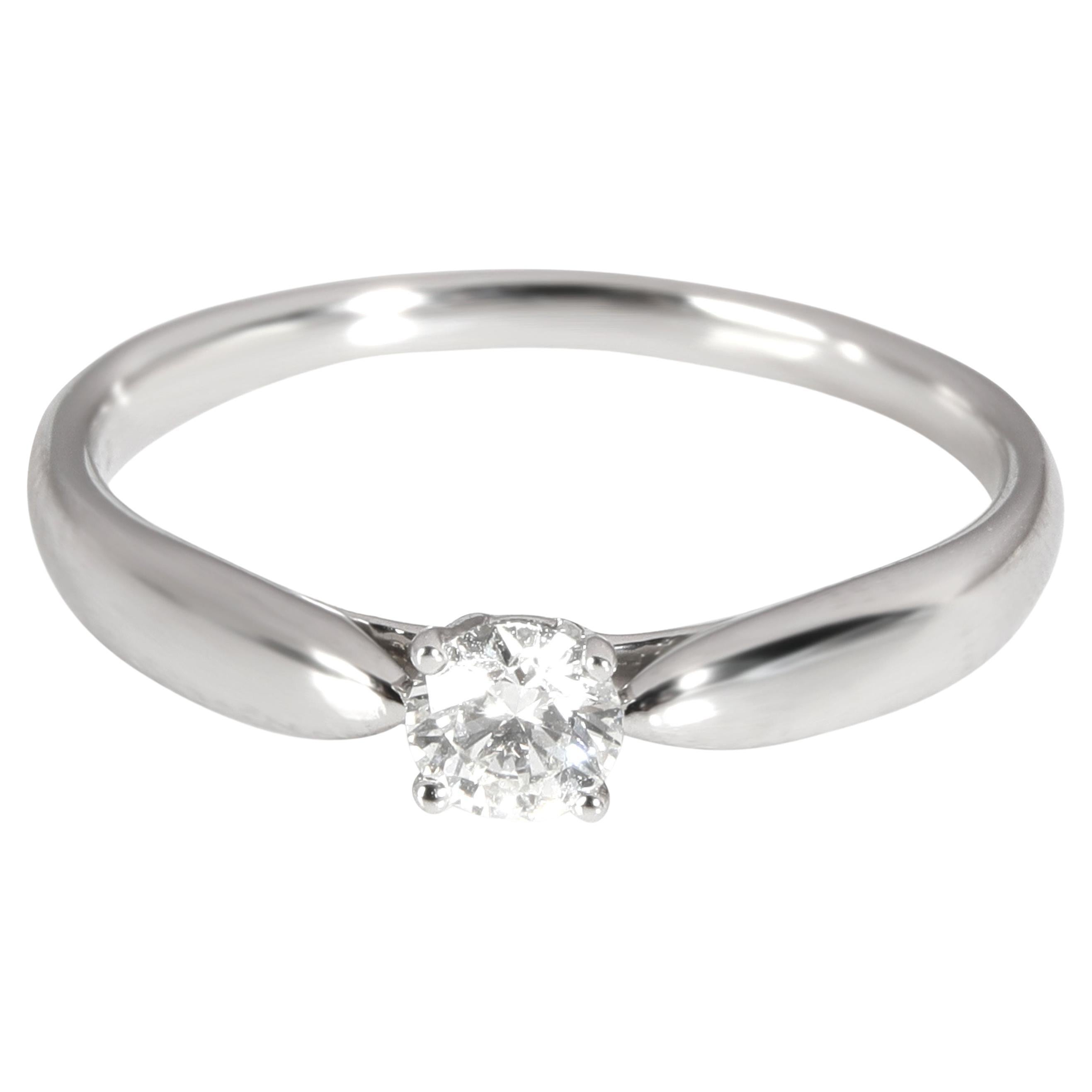 Tiffany & Co. Harmony Diamond Solitaire Ring in Platinum Platinum J VS1 0.21 CTW For Sale