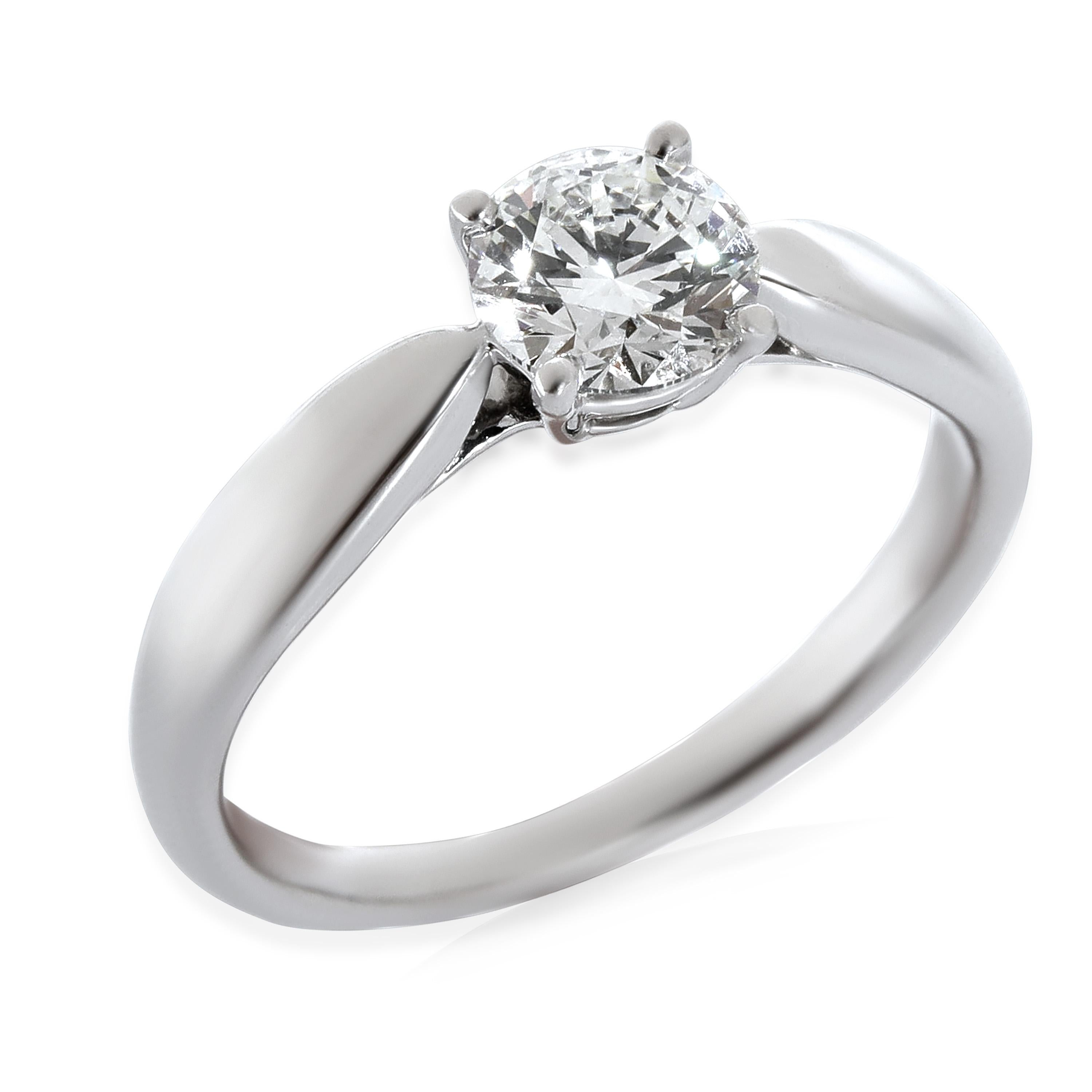 Tiffany & Co. Harmony Engagement Ring in  Platinum F VVS2 0.57 CTW For Sale 1
