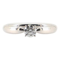 Tiffany & Co. Harmony Engagement Ring Platinum and Diamond .31CT F/VVS1