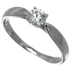 TIFFANY & Co. Harmony Platinum .35ct Diamond Engagement Ring 7