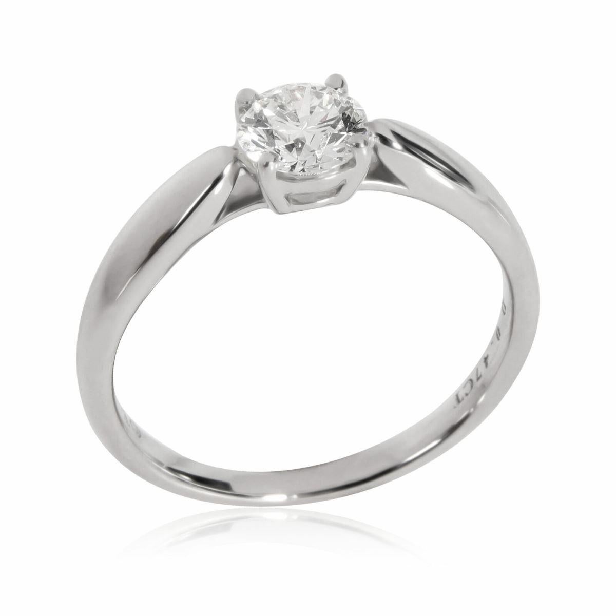 TIFFANY & Co. Harmony Platinum .47ct Diamond Engagement Ring 4

Metal: Platinum
Size: 4
Weight: 3.50 grams
Diamond: round brilliant diamond, carat total weight .47, I color, VVS2 clarity
Hallmark: ©TIFFANY&Co. PT950 29428263 D0.47CT
Condition: