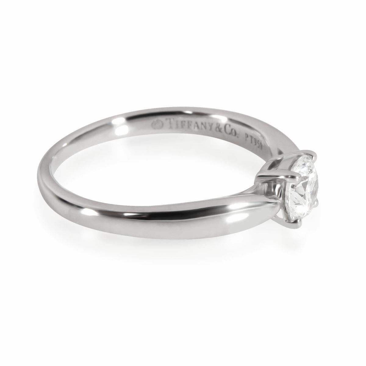 Women's TIFFANY & Co. Harmony Platinum .47ct Diamond Engagement Ring 4 with Certificate