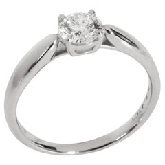 TIFFANY & Co. Harmony Platinum .47ct Diamond Engagement Ring 4 with Certificate