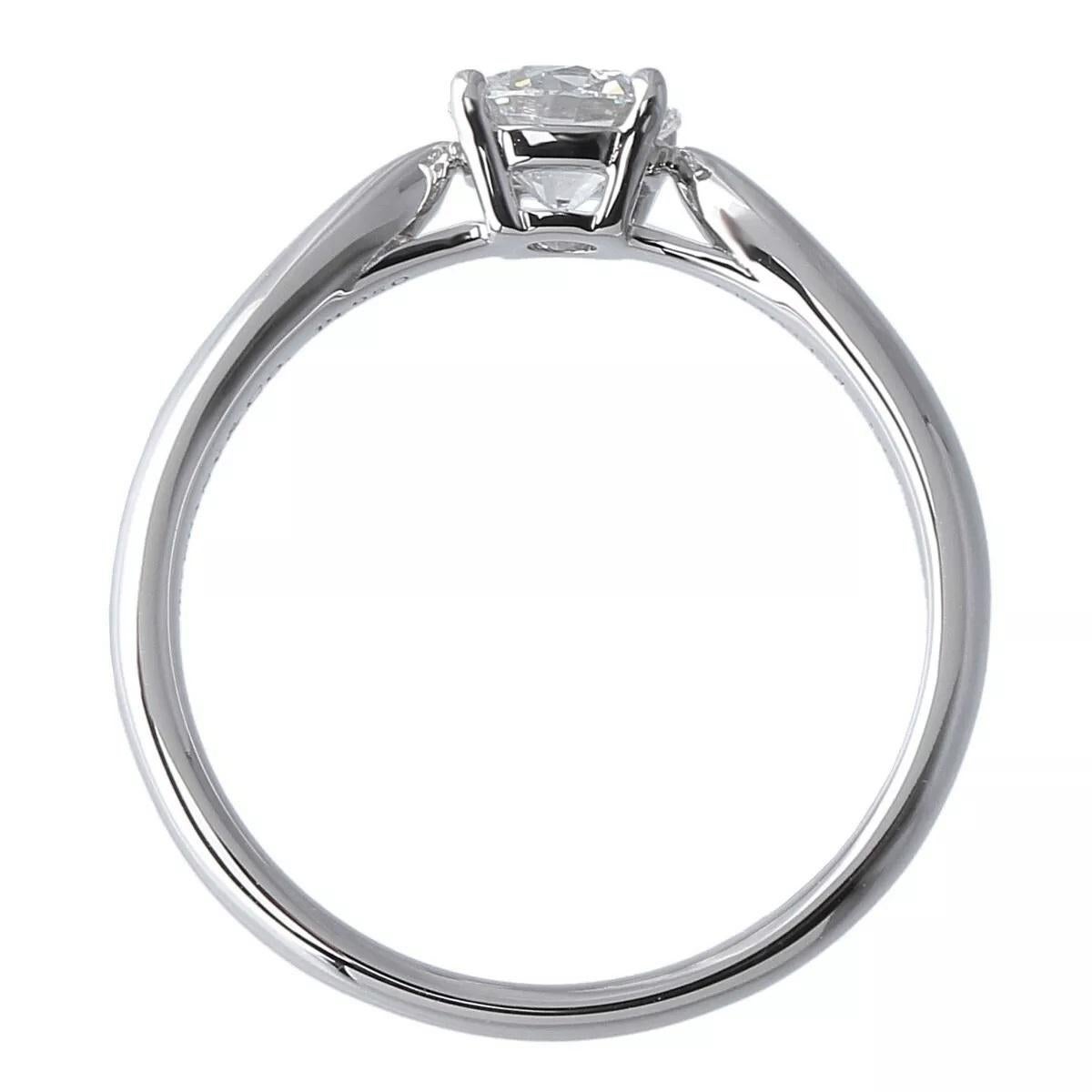 Women's TIFFANY & Co. Harmony Platinum .53ct Diamond Engagement Ring 5 For Sale