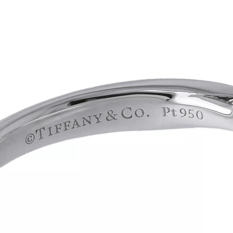 TIFFANY & Co. Harmony Platinum .53ct Diamond Engagement Ring 5 For Sale 1