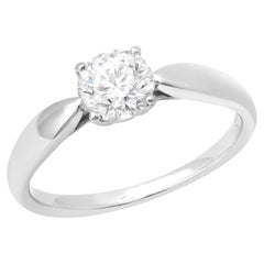 TIFFANY & Co. Harmony Platinum .80ct Diamond Engagement Ring 7