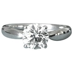 Tiffany & Co. Harmony Platinum and Diamond Ring 1.02 Carat Internal Flawless