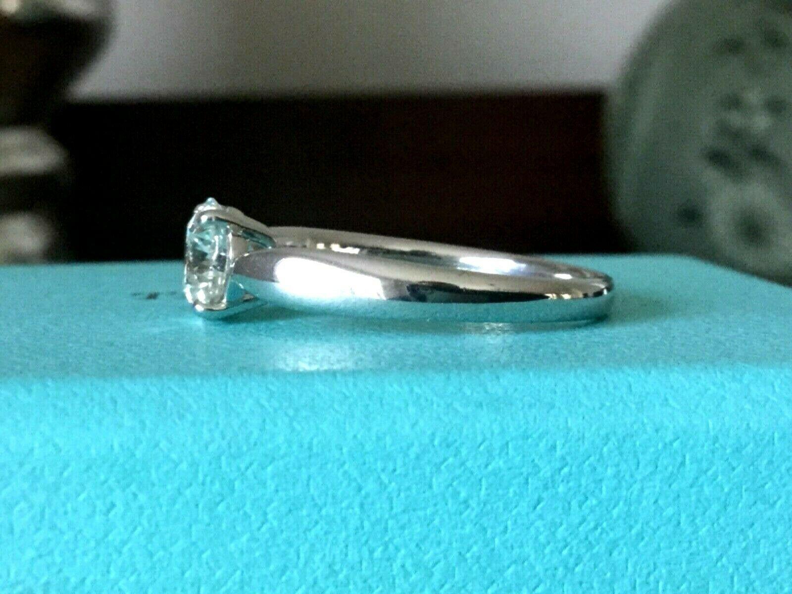 Tiffany & Co. Harmony Platinum and Diamond Engagement Ring 1.06 Ct H VS2 3 EXC 5