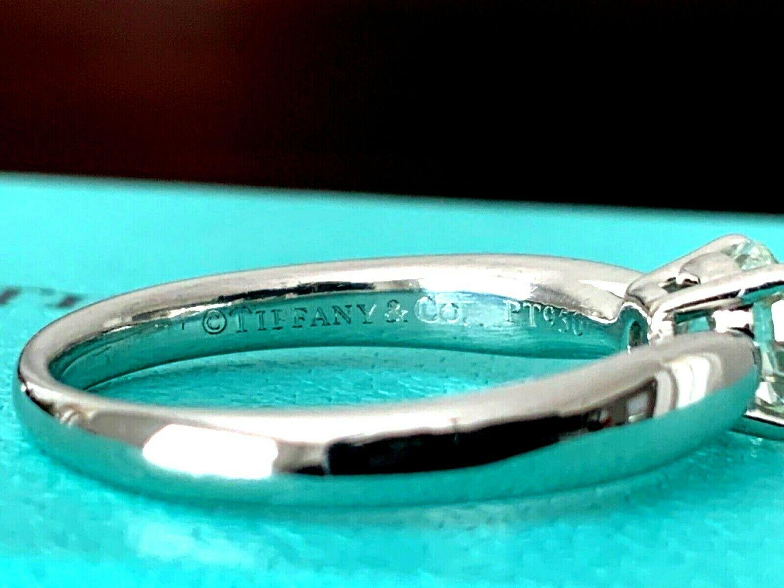Tiffany & Co. Harmony Platinum and Diamond Ring .59 Carat I Color VVS2 Clarity 2