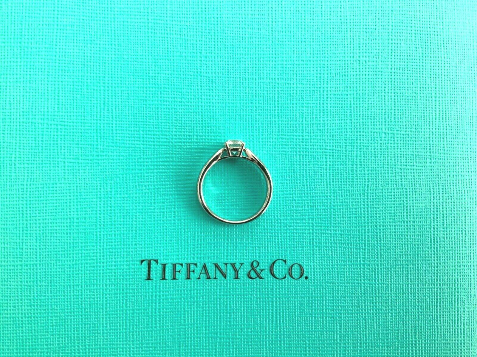 Tiffany & Co. Harmony Platinum and Diamond Ring .59 Carat I Color VVS2 Clarity 4