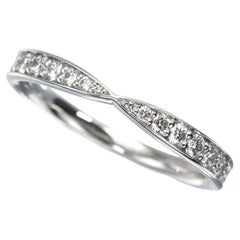 TIFFANY & Co. Harmony Platinum Diamond 1.8mm Band Ring 4