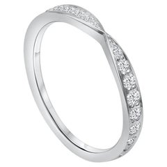 TIFFANY & Co. Harmony Platin Diamant 1,8mm Band Ring 7