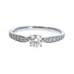 Tiffany & Co. Harmony Platinum & Diamond Engagement Ring 0.32ctw H VVS1